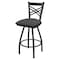 Holland Bar Stool Co 30" Swivel Bar Stool, Pewter Finish, Canter Storm Seat X820 - alternate 1